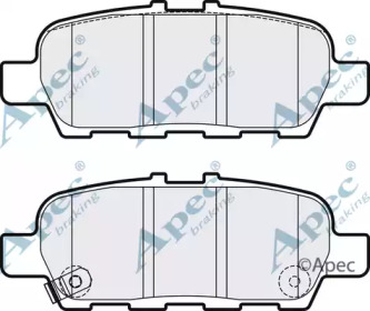 APEC BRAKING pad2165 -  Комплект тормозных колодок, дисковый тормоз